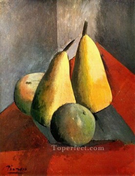 Naturaleza muerta Painting - Poires et pommes 1908 cubismo Pablo Picasso bodegón impresionista